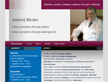 Tablet Screenshot of chirurgia-onkologia.pl